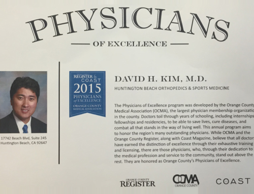 Dr. Kim Receives Physicians Of Excellence (2016, 2017, 2018, 2019, 2020)