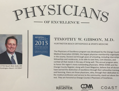 Dr. Gibson Receives Physicians Of Excellence (2016, 2017, 2018, 2019, 2020)